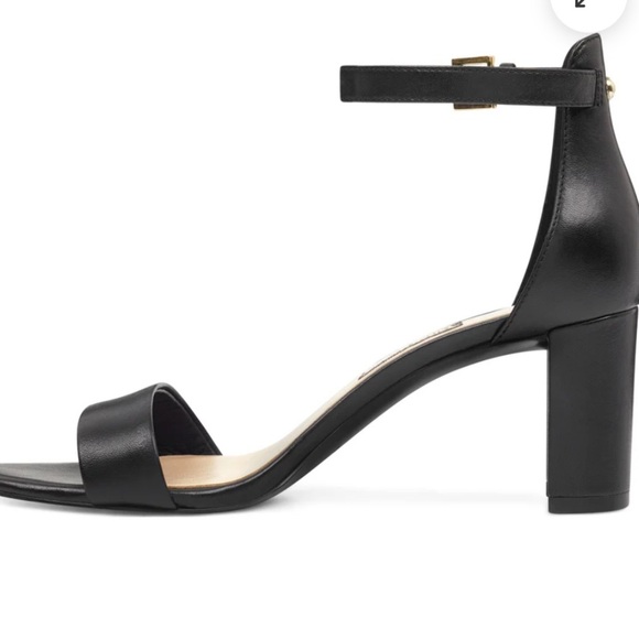 NIB Nine West Spruce Block Heeled Ankle strap sandals - Black Size 8.5 - Picture 3 of 10